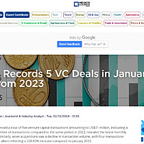 Mexico Records 5 VC Deals in January, 44% Drop from 2023